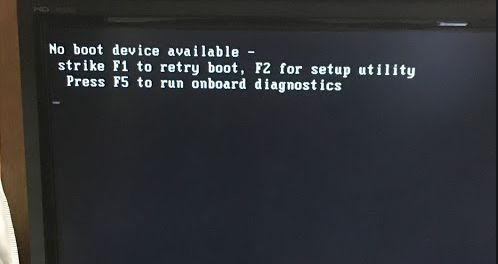 No Boot Sector On Usb Device